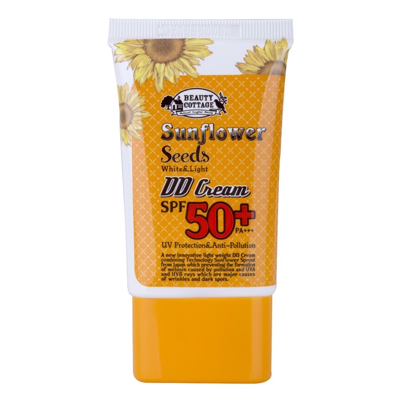 BEAUTY COTTAGE SUNFLOWER SEEDS WHITE&LIGHT DD CREAM SPF50+ PA+++ 30g ดีดีครีม รองพื้นผสมกันแดด