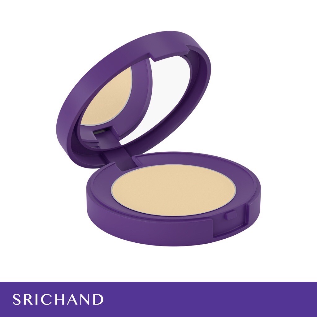 ศรีจันทร์ แป้งฝุ่นอัดแข็ง แป้งโปร่งแสงอัดแข็ง ตลับม่วง Srichand Bare To Perfect Translucent 4.5กรัม แป้งพัฟ