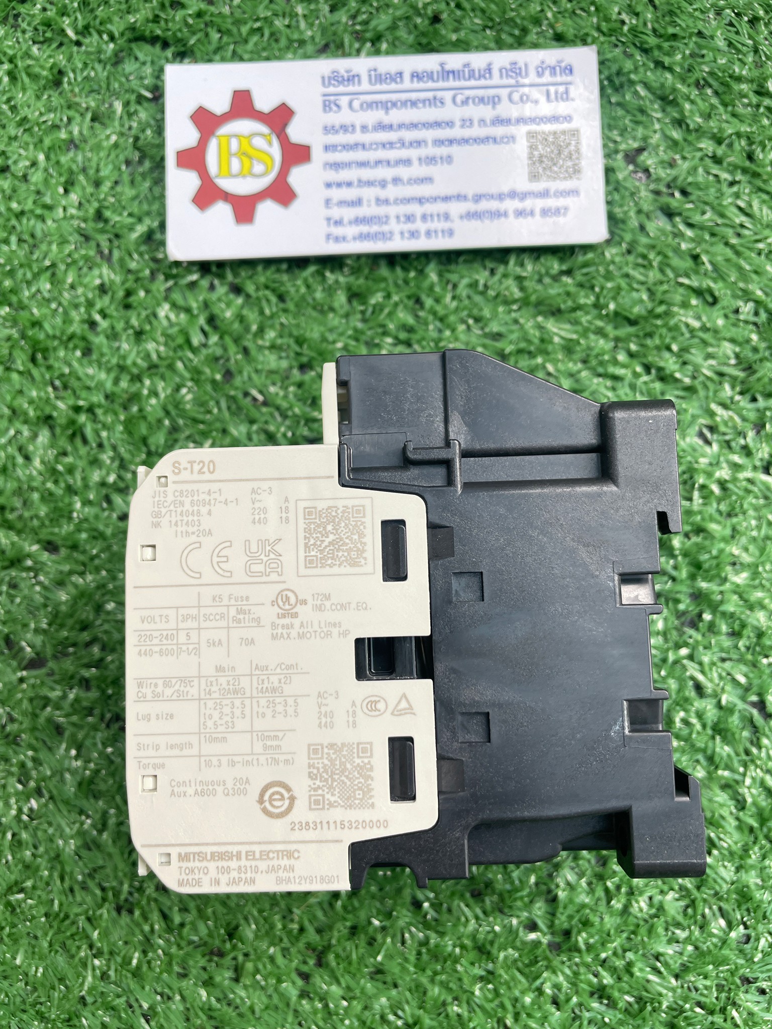 MITSUBISHI : คอนแทคเตอร์ S-T20 coil220Vac