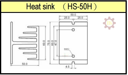 FOTEK: Heat Sink HS-50H