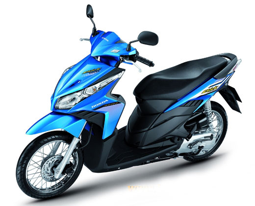Sticker HONDA CLICK i ปี 2008 รุ่น11 ติดรถสี น้ำเงิน (เคลือบเงาแท้) สติ๊กเกอร์ ติดรถมอเตอร์ไซค์ ฮอนด้า คลิ๊ก ไอ