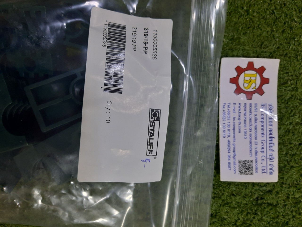 STAUFF : 319/19-PP: Twins Clamp Body PP 19 mm OD