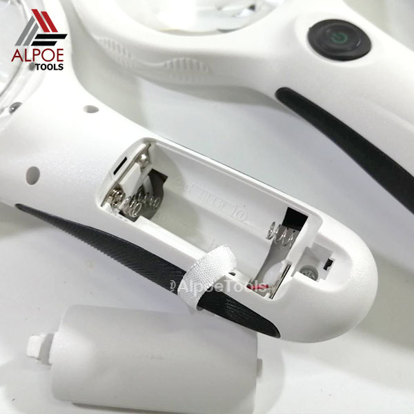 แว่นขยาย ด้ามจับ มีไฟรอบเลนท์ 8 LED รุ่น No.958X