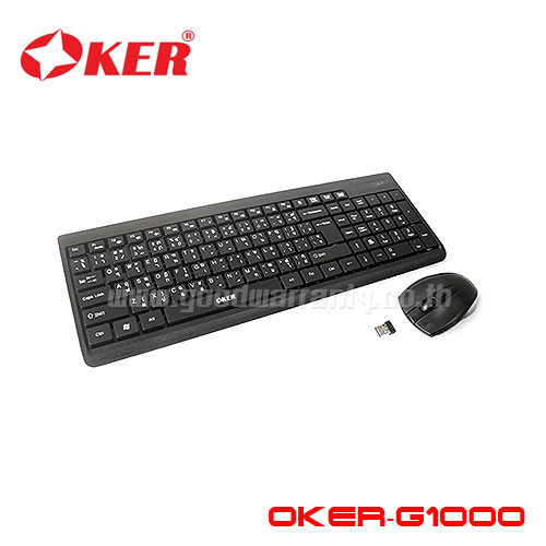 G1000 OKER Wireless KEYBOARD+MOUSE KB-KM-OK-1000B