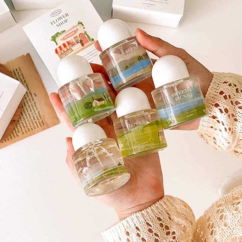 น้ำหอม Janua 30 ml แจนยัวร์ Eau De Parfum มี 5 กลิ่น Sweetie Picnic / Sexy On The Beach / Flower Shop / Wood Sand
