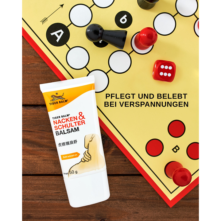 Tiger Balm Neck & Shoulder Rub 50g ครีมบรรเทาปวด ตราเสือ