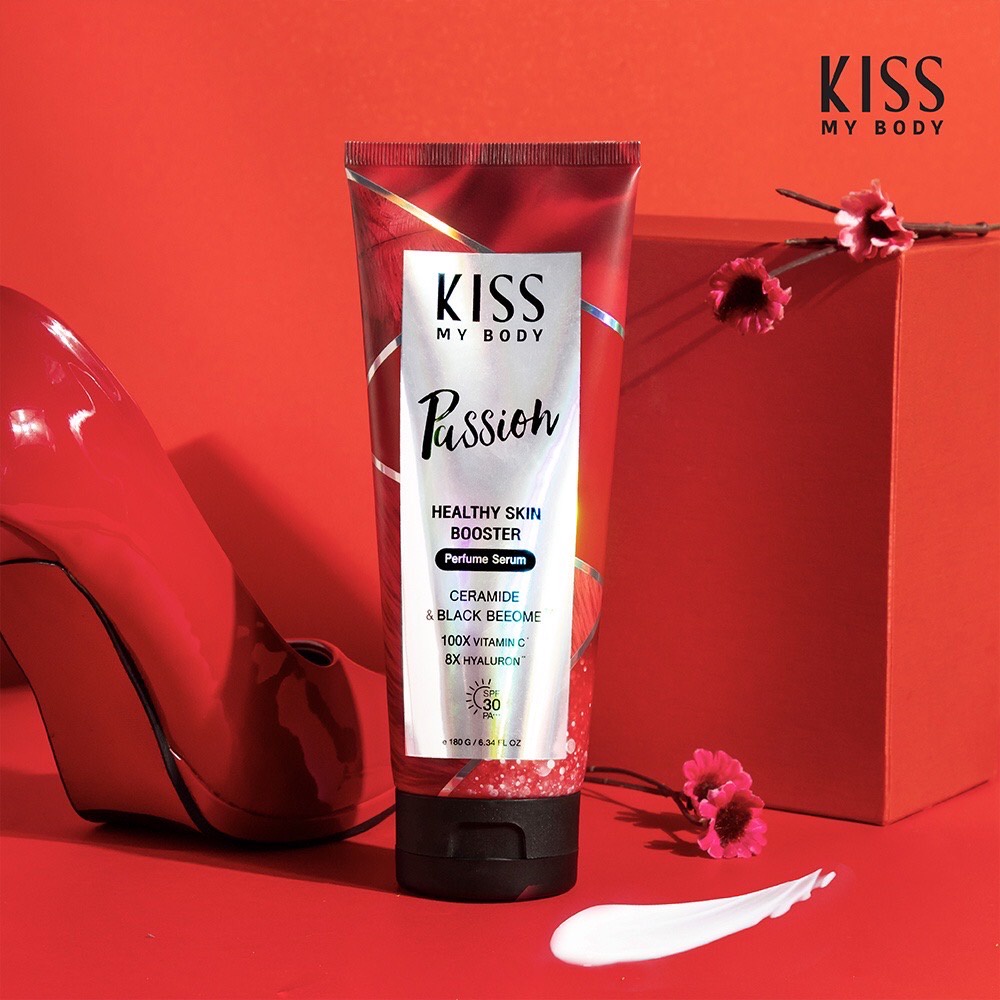 Kiss My Body Healthy Skin Booster Perfume Serum SPF 30 PA+++ 180กรัม โลชั่นน้ำหอม