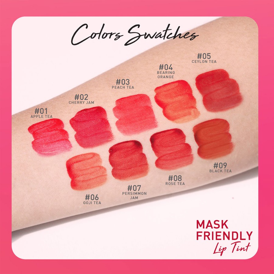 BABY BRIGHT Mask Friendly Lip Tint แมสก์เฟรนด์ลี่ ลิปทินท์ 2.4กรัม เบบี้ไบร์ท ลิปใบเฟริน ลิปไม่ติดแมส