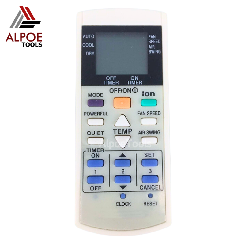 รีโมทแอร์ Panasonic มีปุุ่ม ion รหัส A75C3299