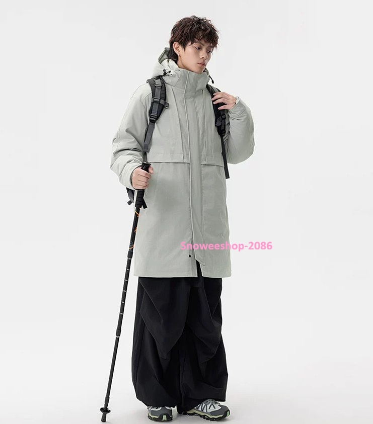 เสื้อโค้ทยาวบุหนา อุ่นได้ถึงติดลบ ไซส์ใหญ่พิเศษ L-8XL และ 3 สีสุดเท่ ใส่เที่ยวต่างประเทศหรือขึ้นเหนือก็เท่ได้ทุกองศา กันน้ำ กันลม กันหิมะครบจบในตัวเดียว ทรงยาวเหนือเข่า ดูแพง ใส่แล้วหุ่นดูสูงเพรียว มีฮู้ดปรับได้ ใส่สบายไม่อึดอัด