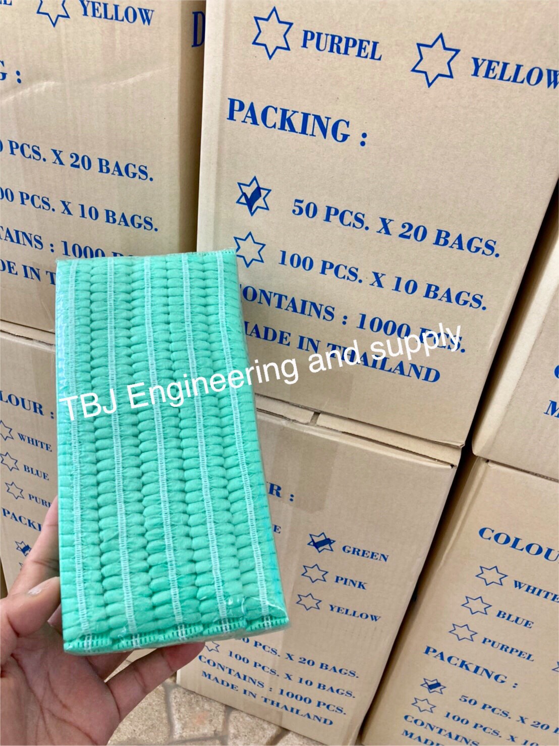 หมวกตัวหนอน คลุมผม (1,000 ชิ้น)