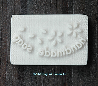 HANDMADE FLOWER SOAP STAMP 3.5 X 5.3 CM.