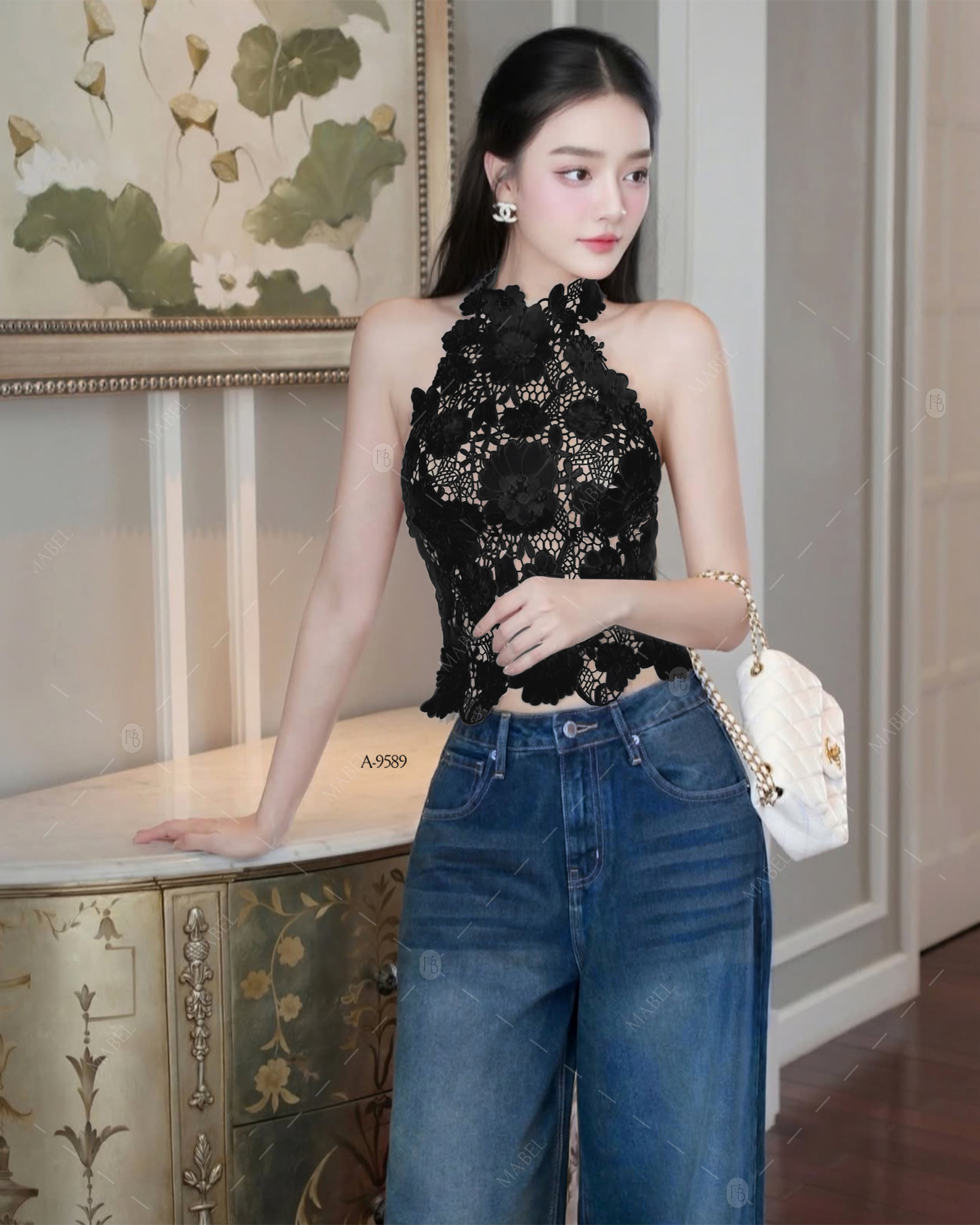 ชุดเซทเสื้อแขนกุดลูกไม้ผ้า3D จึ้งๆ สีดำ ชุดมีฟองน้ำและซับใน งานซิบหลัง เข้าเซทกับกางเกงยีนส์ขายาว ซิบหน้า ชุดแอบเปรี้ยวเล็กๆ จัดเซทนี้ไป รับรองจึ้งมากๆ #NABIBRAND #งานป้ายnabi #เสื้อลูกไม้สีดำ #กางเกงยีนส์ขาบาน #นาบีแบรนด์ #ชุดเซทยีนส์ #กางเกงยีนส์
