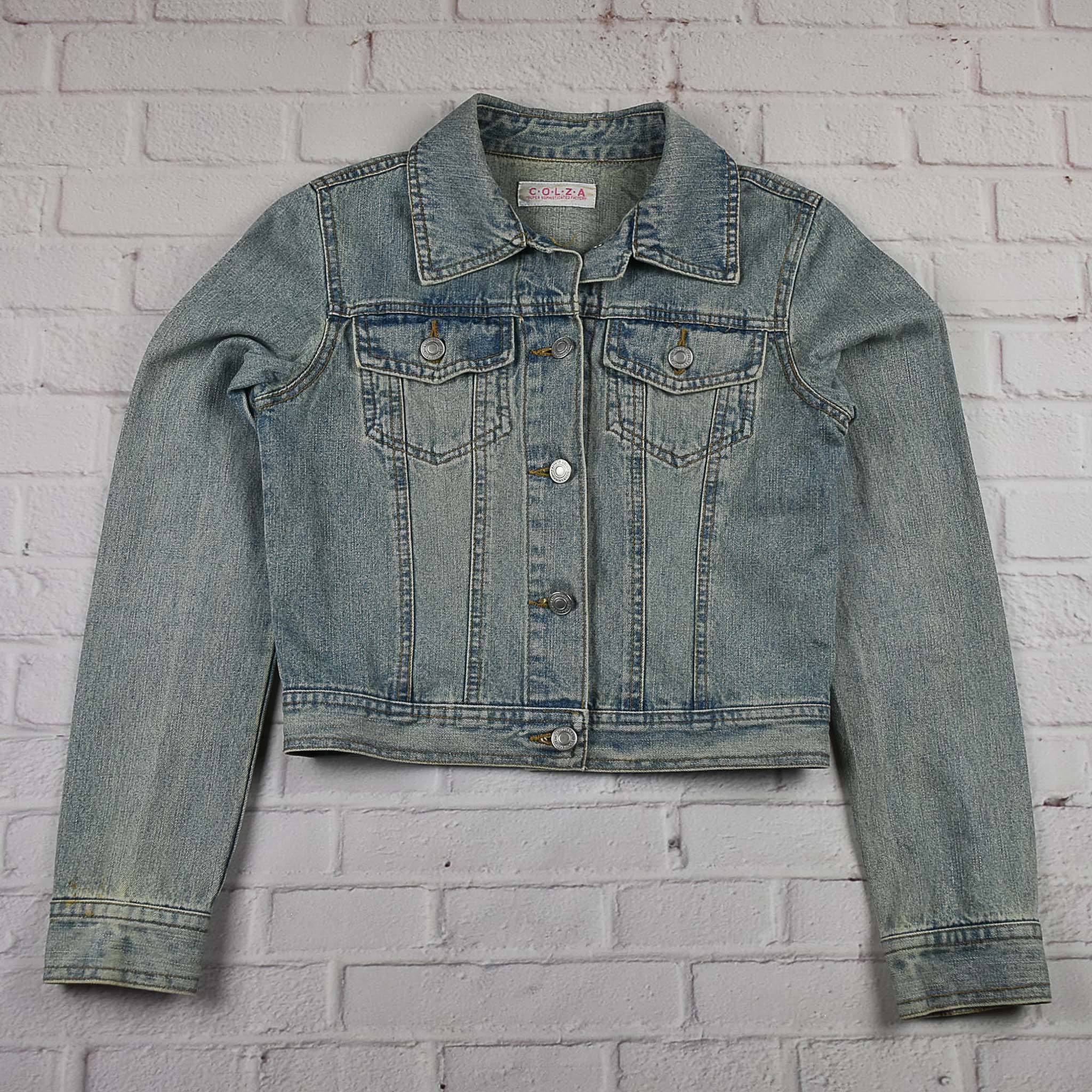 "เสื้อเด็ก" C.O.L.Z.A อกจริง 33 ไซส์ 140 เสื้อแจ็คเก็ตยีนส์ แขนยาว เด็กหญิงชาย ทรงสวย เนื้อผ้านุ่มใส่สบาย ใส่คลุมกันแดด