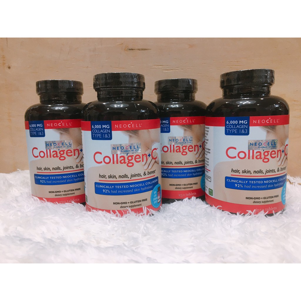 NEOCELL Super Collagen+C คอลลาเจนลดริ้วรอย บำรุงผิวพรรณ 6000 MG 250 tablets
