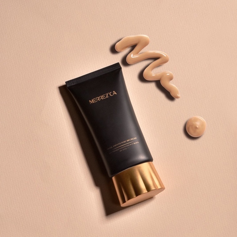 Merrez'ca Snail Smooth Pore BB Cream 50 ml เมอร์เรก้า บีบีหอยทาก 50 มิลลิลิตร(หลอด)