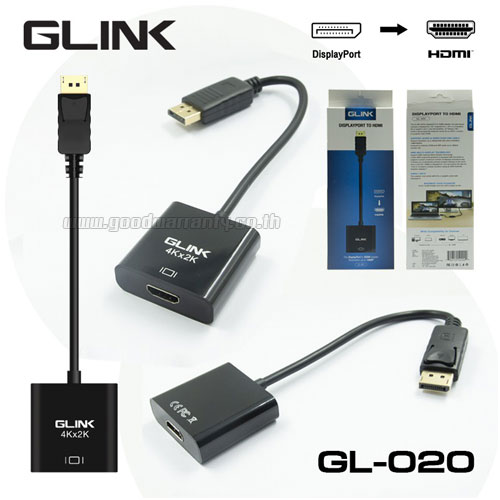 GL-020 GLINK CABLE DISPLAY(M) TO HDMI (F) CA-DP-HM-GL020