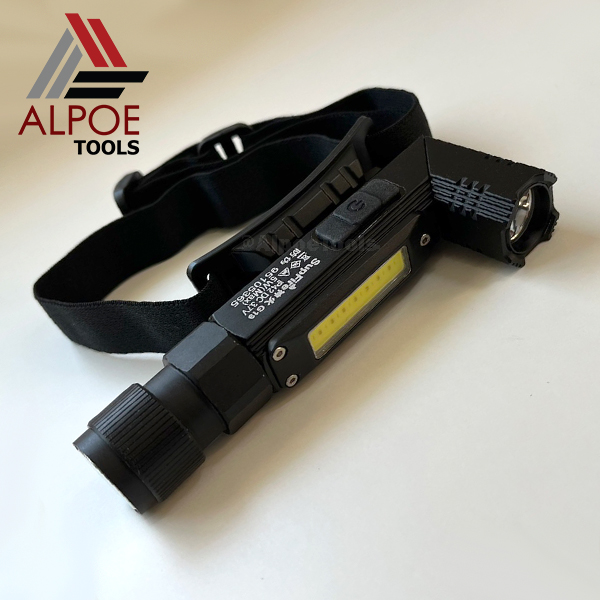 ไฟฉาย Supfire แรงสูง ปรับคองอได้ มีไฟข้าง ไฟสองสี (ขาว+แดง) รุ่น G19