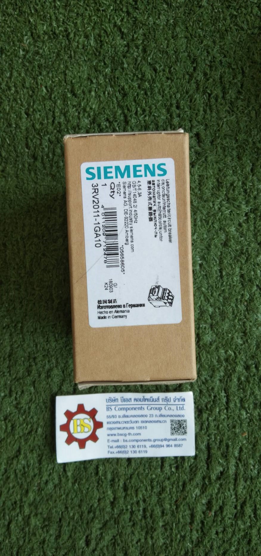 SIEMENS : 3RV2011-1GA10 Circuit breaker size S00 for motor protection CLASS10, 4.5...6.3A