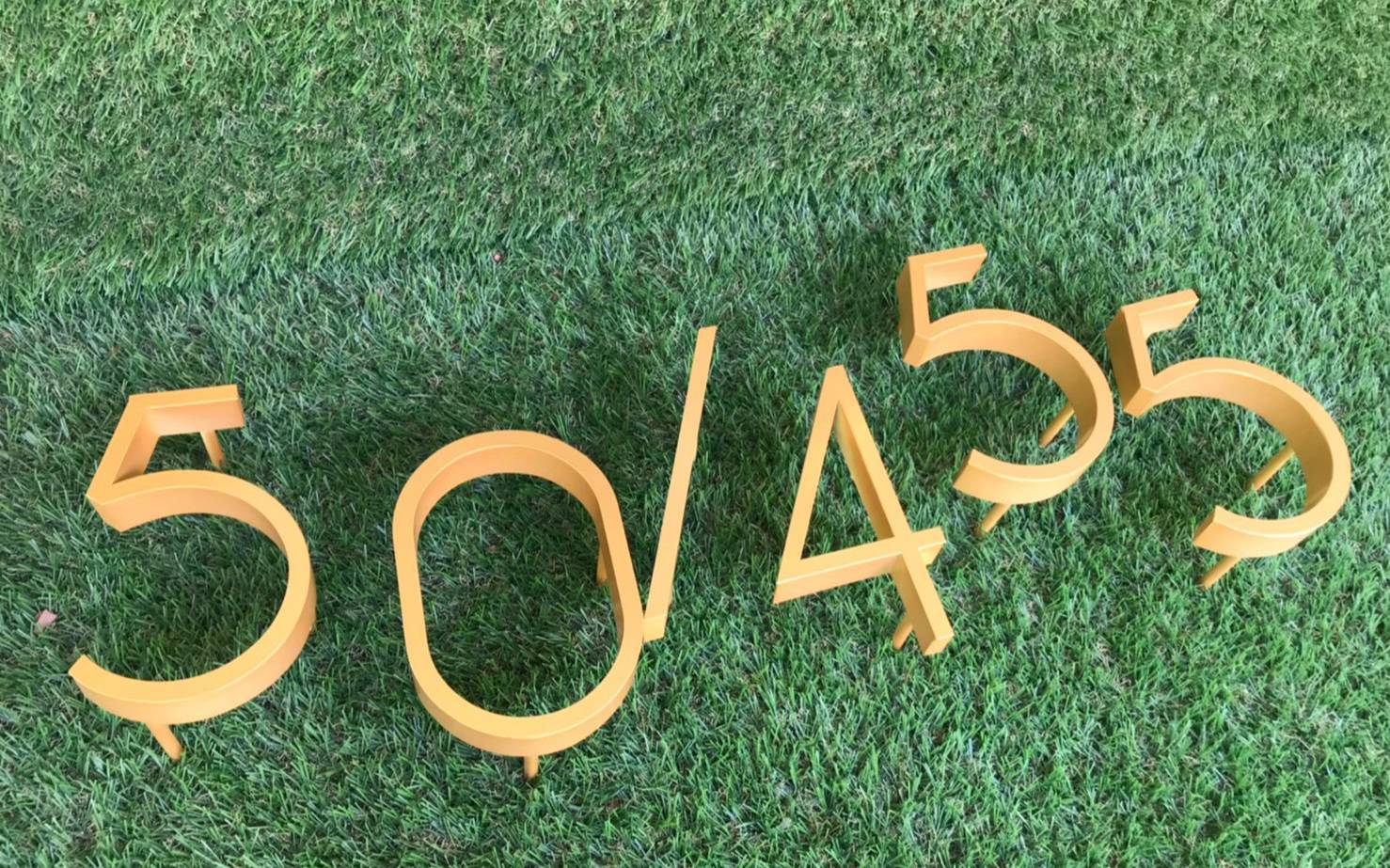 ป้ายบ้านเลขที่ อักษรโลหะ