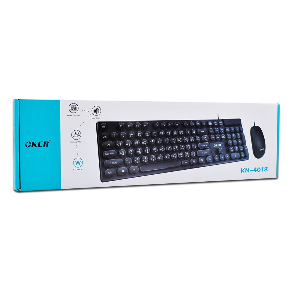 OKER KM-4018 KEYBOARD+MOUSE USB SKU-01881