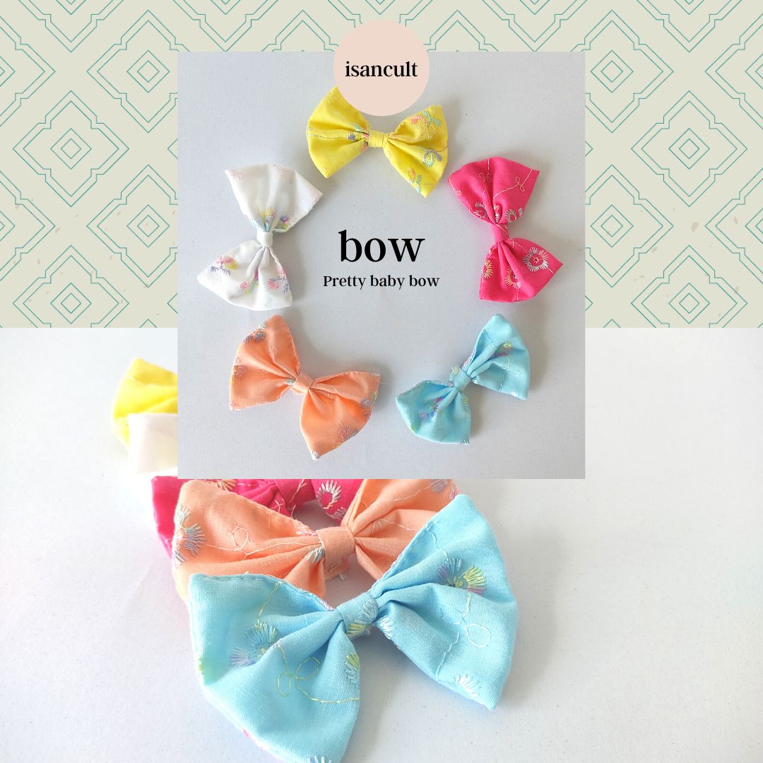 🎀 โบว์ติดผม ผ้าลูกไม้น่ารัก แบบที่ 2 ขนาด 6X8 cm. มีกิ๊บ โบว์สวย สีสดใส🌷 ปังมากๆค่ะแม่📸 LOOM