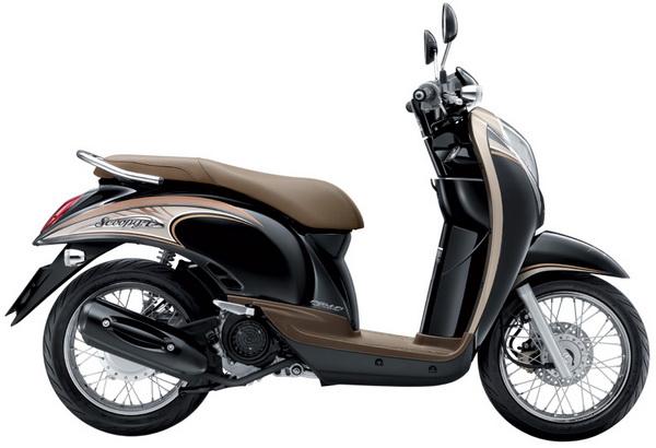 Sticker HONDA SCOOPY I ปี2011 รุ่น 9 ติดรถ ดำ น้ำตาล(เคลือบเงาแท้) สติ๊กเกอร์ ติดรถมอเตอร์ไซค์ ฮอนด้า สกู๊ปปี้ ไอ