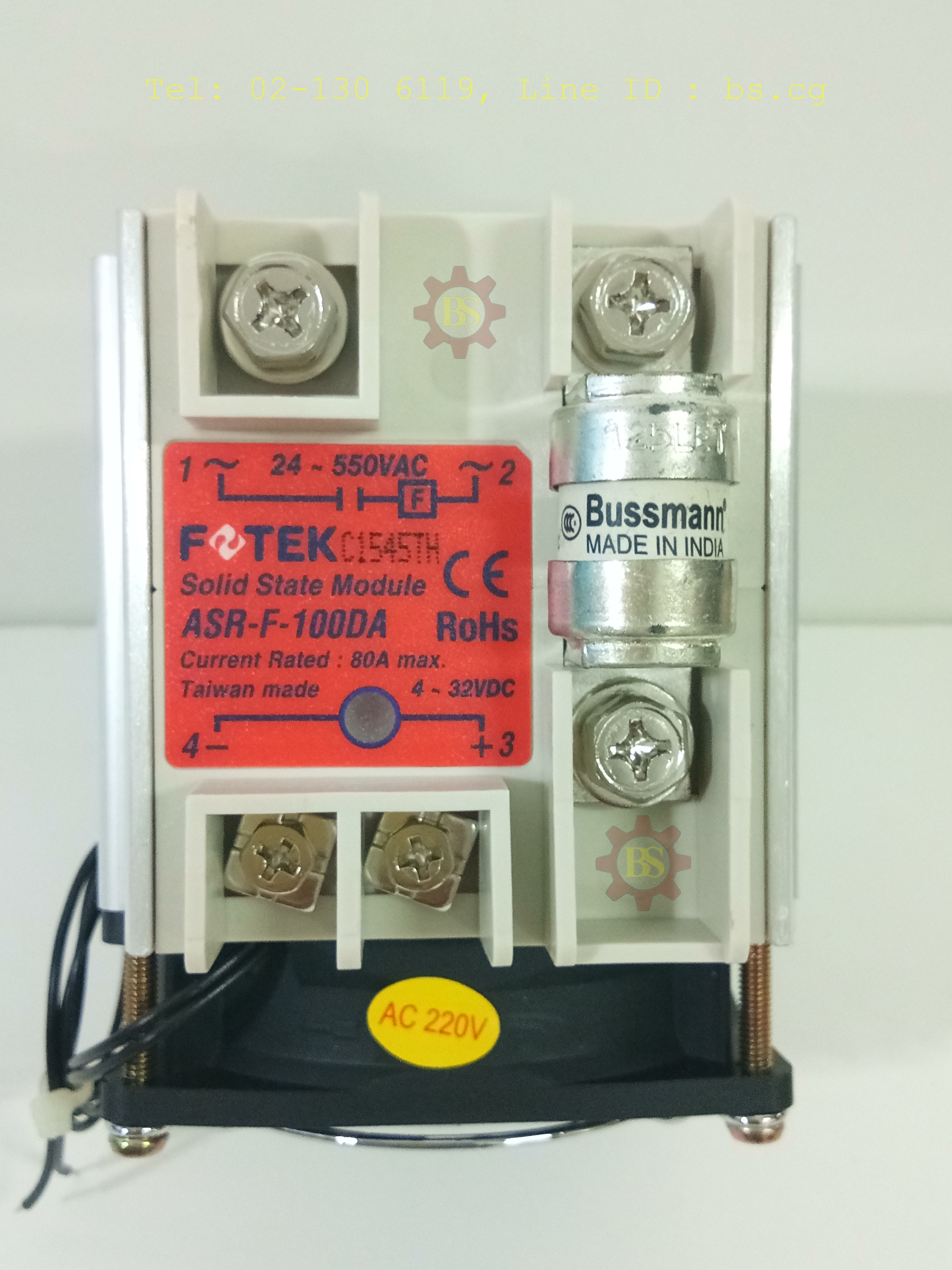FOTEK : Solid State Module ASR-F-100DA+FAN+FUSE