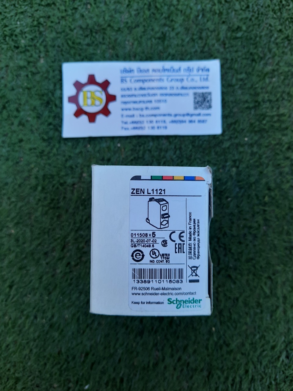 Schneider : คอนแทคบล็อค (ส่วนตัวปุ่มกด) ZENL1121 1NC