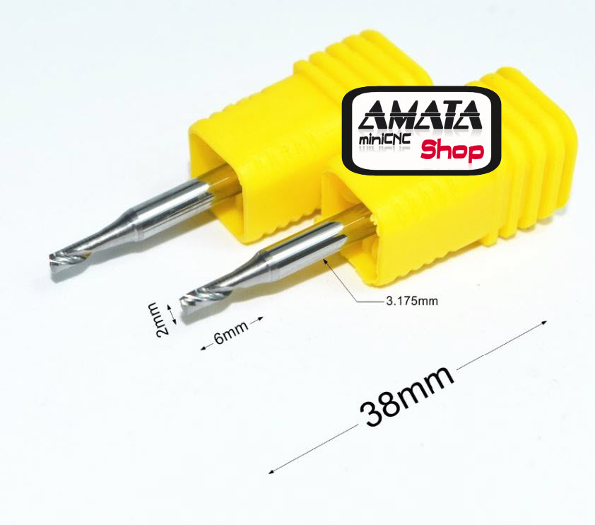 4*22 Endmill Single Flute for Aluminium