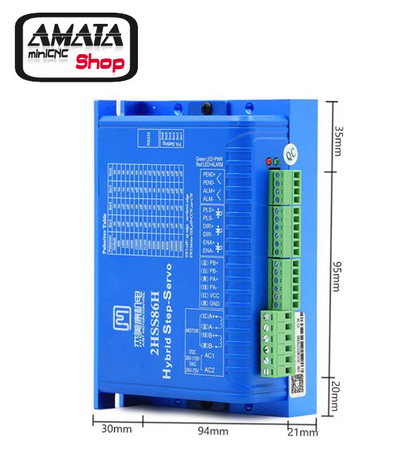 NEMA 34 Closed Loop motor 12NM 6A 2-phase Hybrid + 2HSS86H Driver DC(40-110V) / AC(60-80V)