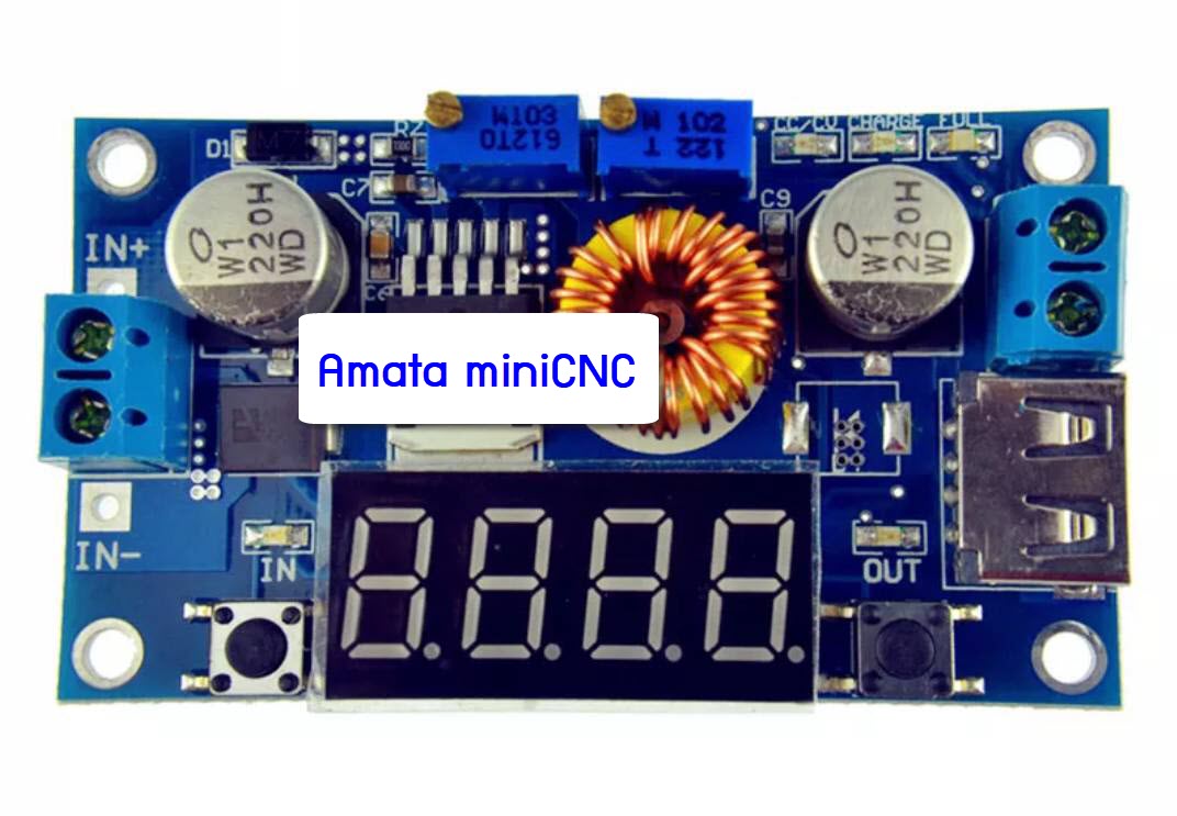DC-DC 5A Digital LED Drive Lithum Battery Charger Module CC/CV USB Step Down Buck Converter With Voltmeter Ammeter