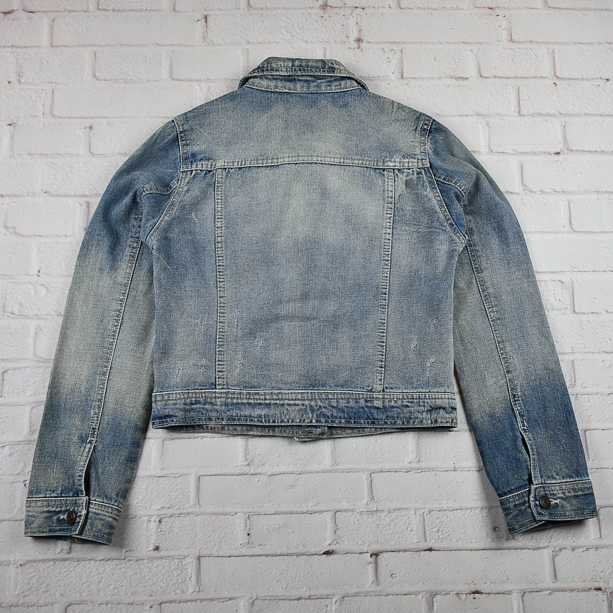 "เสื้อเด็ก" C.O.L.Z.A อกจริง 33 ไซส์ 150 เสื้อแจ็คเก็ตยีนส์ แขนยาว เด็กหญิงชาย สีฟอกซีด สวยเก๋ มีสไตล์ ใส่คลุมกันแดด