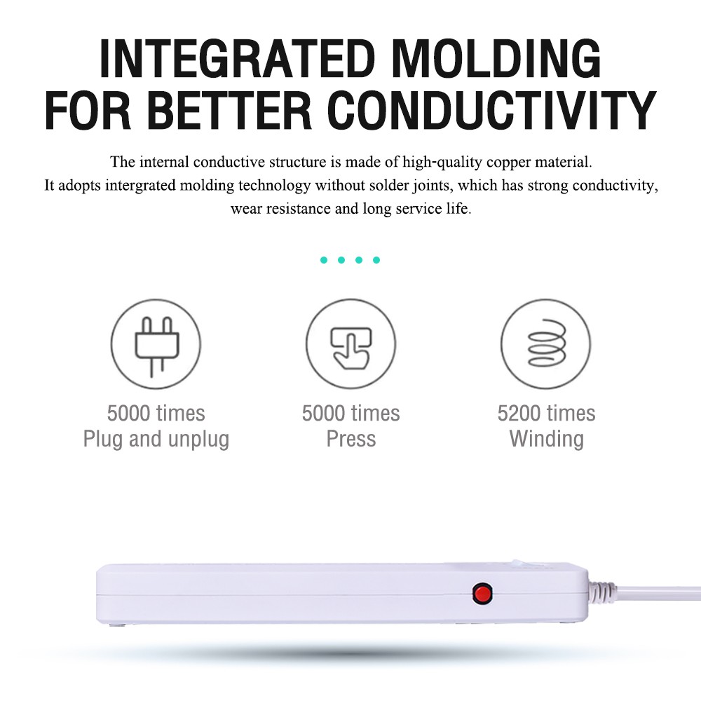 Oker Oker PC-2982 /3 เมตร ปลั๊กไฟ 4เต้า 1สวิตซ์ มาตราฐาน มอก. PC-2982 3เมตร PG-OK-03-2982W