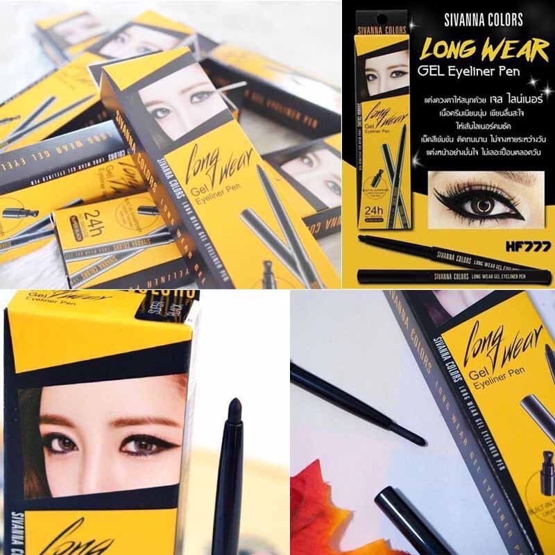 Sivanna Colors Long Wear Gel Eyeliner Pen HF777 ซีเวียน่า คัลเลอร์ส ลอง แวร์ เจล อายไลเนอร์ เพ็น