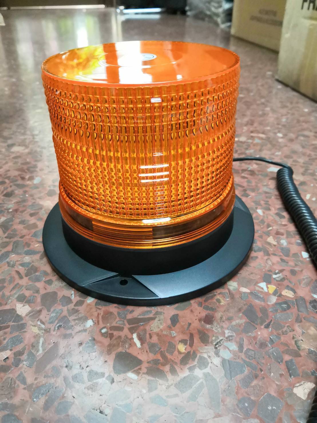 BAIMER ไฟฉุกเฉิน ไฟหมุน ไฟไซเรน R10 ( 60 SMD ) LED สีเหลืองส้ม AMBER ขนาด 6 นิ้ว (ใช้ได้ทั้ง 12V และ 24V ) ราคา ดวงละ