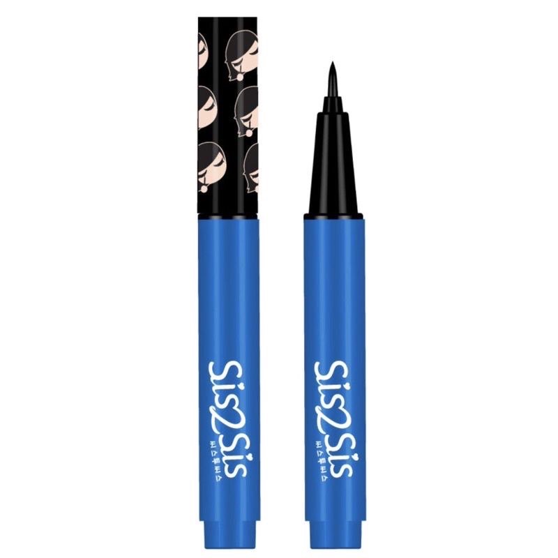 (1ซอง) Sis2Sis Super Sharp Eye Liner 0.5ml #01 Midnight Black มินิอายไลเนอร์