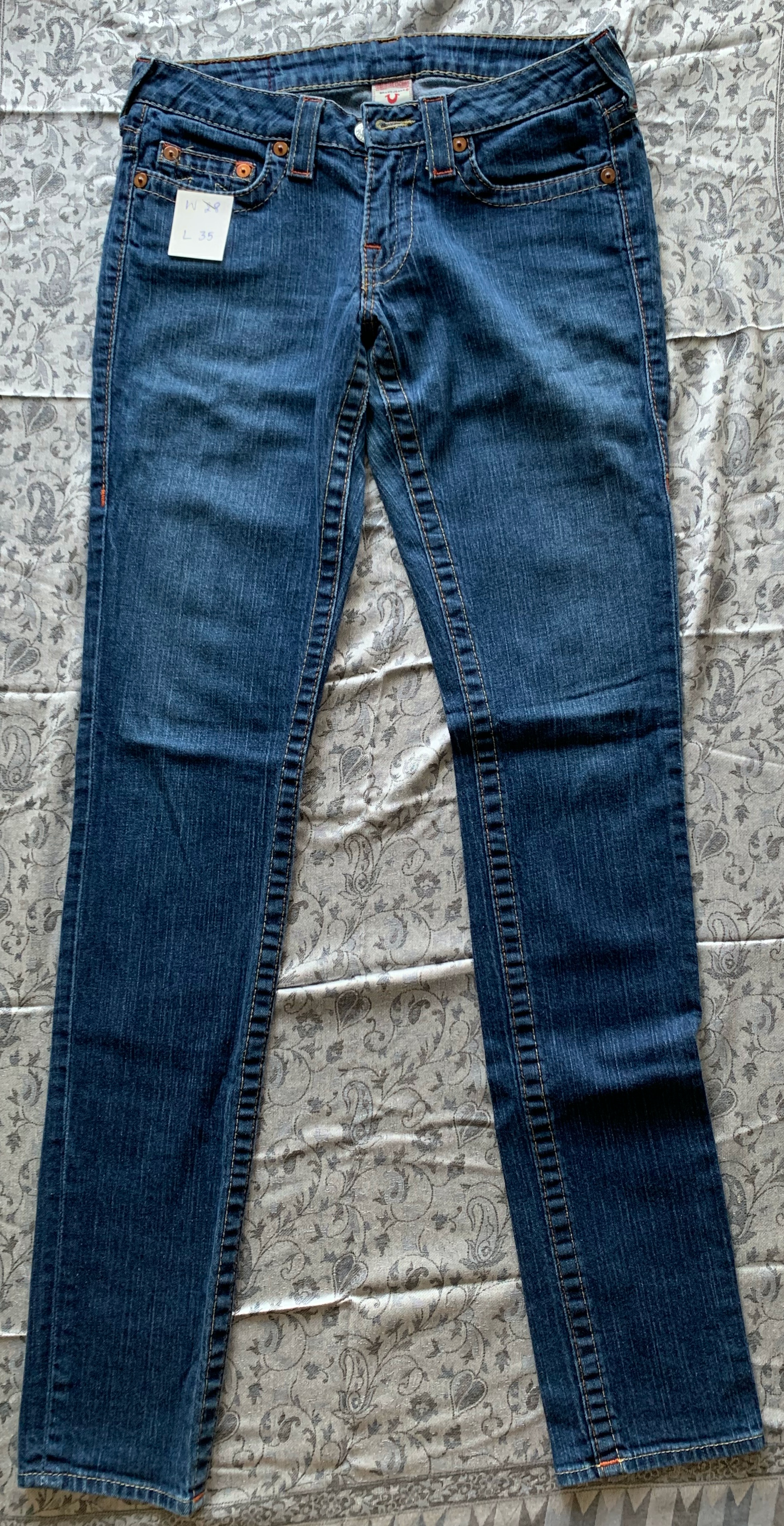 กางเกงยีนส์ผู้หญิงมือสอง TrueReligion Made in USA