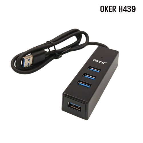 OKER H-439 OKER HUB 4 PORT USB 3.0 H-439 HB-4P-OK-439BK
