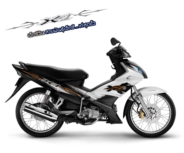 Sticker YAMAHA X-1 ปี 2006 รุ่น 6 ติดรถสี ขาว (เคลือบเงา) สติ๊กเกอร์ติดรถ ยามาฮ่า เอ็กวัน