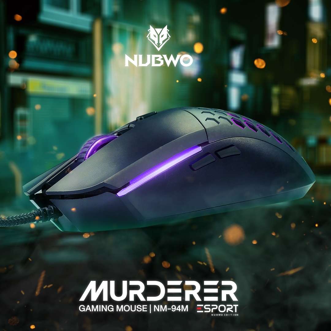 NM-94M NUBWO MURDERED GAMING MOUSE USB MO-NW-OU-094BK