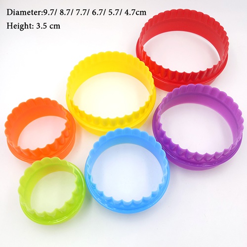 พิมพ์ตัดสบู่วงกลม1 ชุด 5 ชิ้น