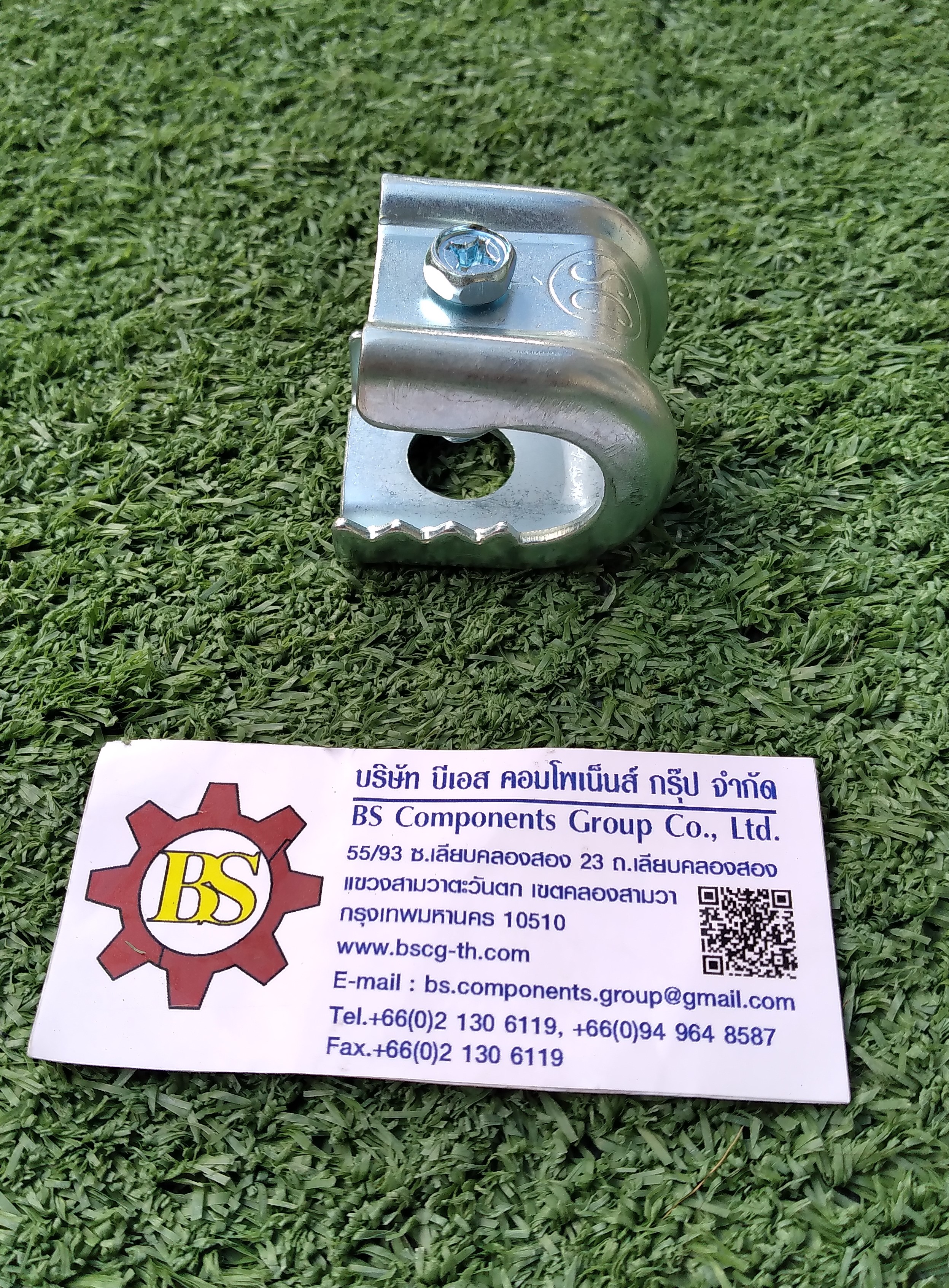 SC : แคล้มฟันจระเข้ เบอร์ 1 ชุบขาว (beam clamp) 14mm.