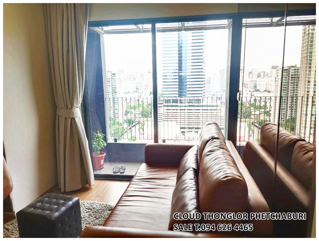 SALE CLOUD THONGLOR PHETCHABURI Cloud ทองหล่อ-เพชรบุรี 2 bed 53.68 ตร.ม. Built-in furniture ชั้น 17