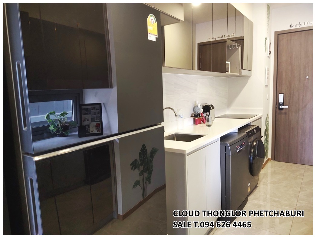 SALE CLOUD THONGLOR PHETCHABURI Cloud ทองหล่อ-เพชรบุรี 2 bed 53.68 ตร.ม. Built-in furniture ชั้น 17