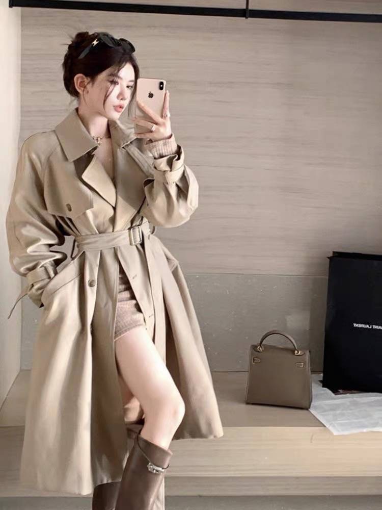 เสื้อโค้ทยาวกันหนาว สวย สไตล์เกาหลี เนื้อผ้าดีมาก รับประกันคุณภาพค่ะ