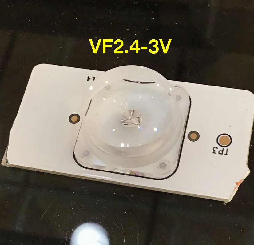 หลอดตัดแปะหัวใหญ่ TCL VF=3V