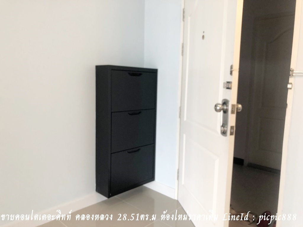 ให้เช่า คอนโดเดอะคิทท์ คลองหลวง จ.ปทุมธานี ห้อง 28.51ตร.ม ใกล้ ม.ธรรมศาสต์ แม็คโคร โลตัส ตลาดไท ห้องสวยมีเฟอร์บางส่วน