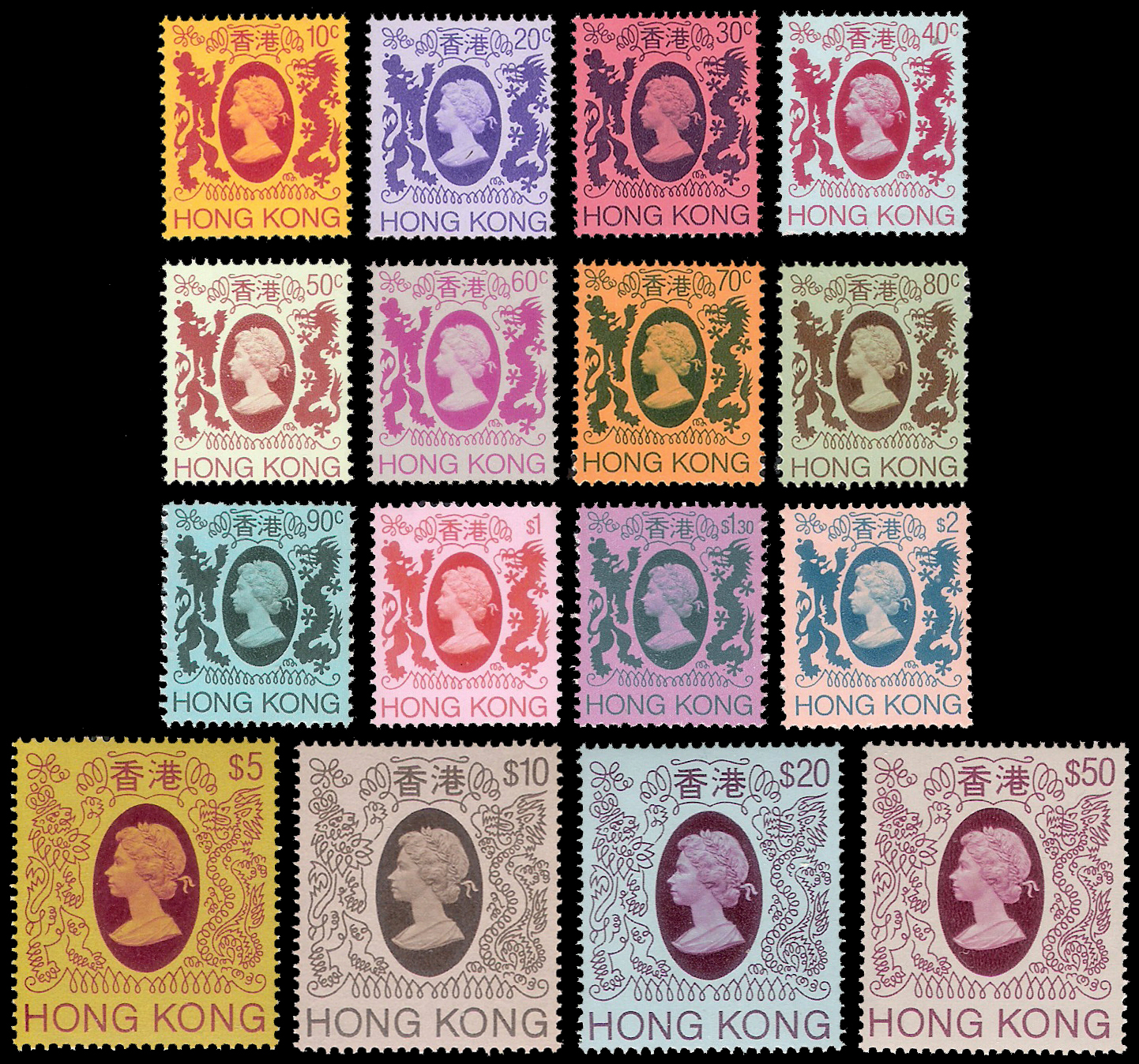 1982 Hong Kong Queen Elizabet II (Set 16)