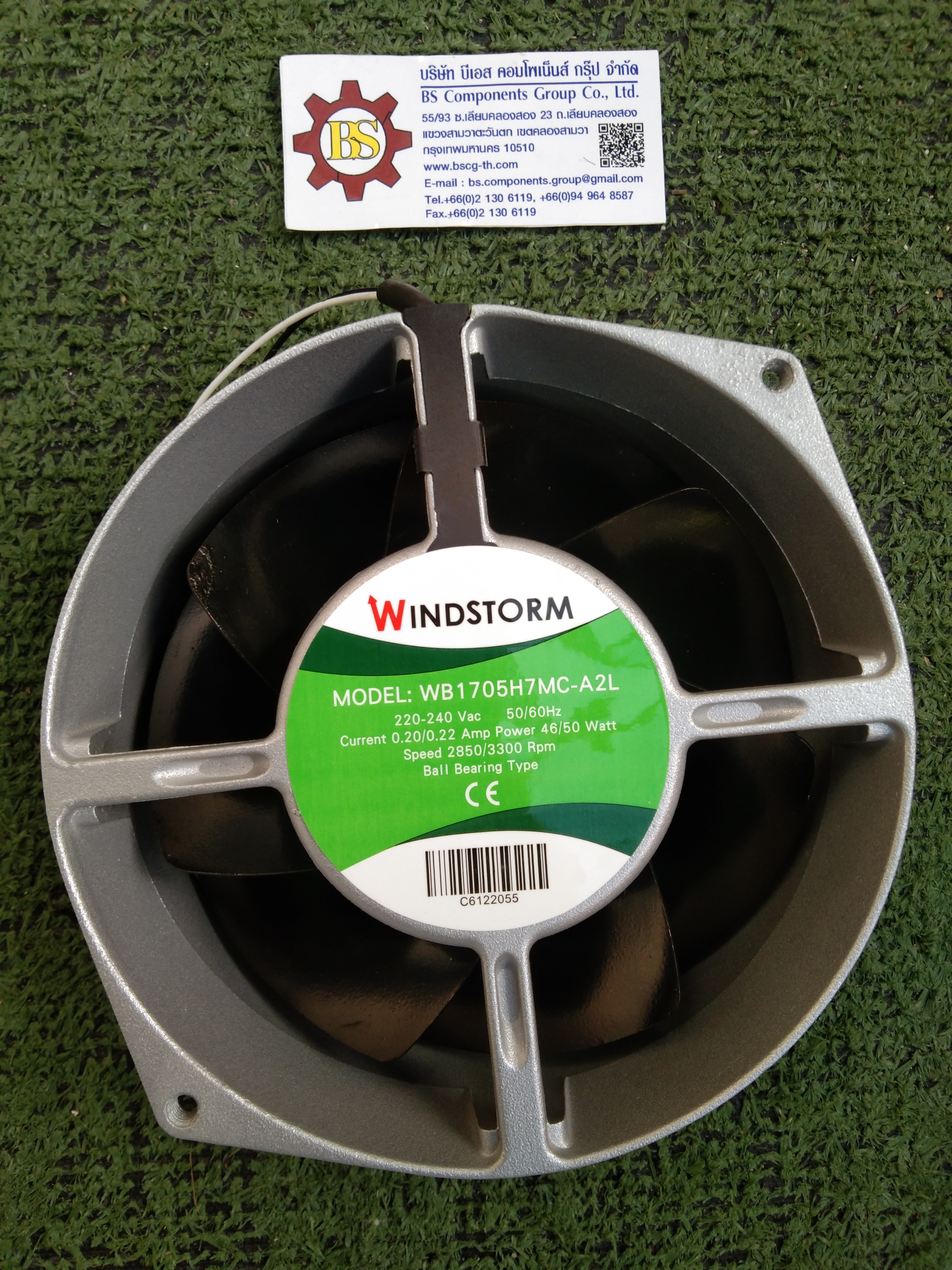 WINDSTORM: พัดลม WB1705H7MC-A2LG 6" 200-240VAC